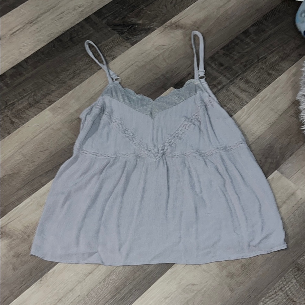 Torrid Gray Smocked Camisole Top